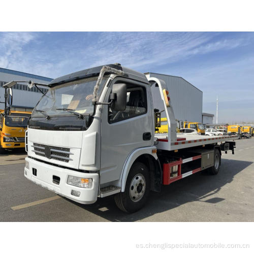 Dongfeng 4*2 camiones de restricciones de plataforma plana en venta